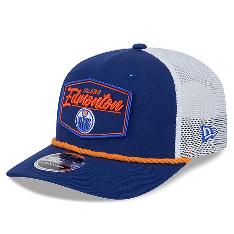 Edmonton Oilers New Era Patch 9SEVENTY Stretch Snap Trucker Hat