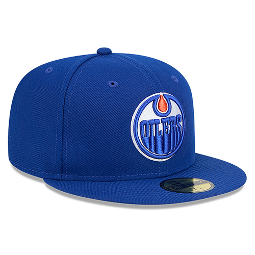 Edmonton Oilers New Era Primary Logo 59FIFTY Fitted Hat