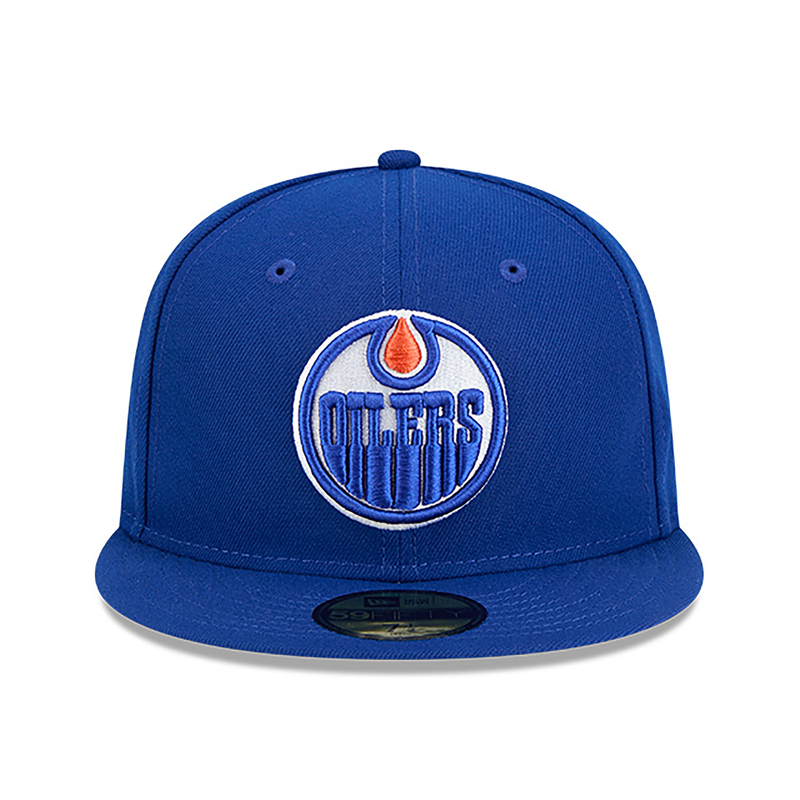 Edmonton Oilers New Era Primary Logo 59FIFTY Fitted Hat