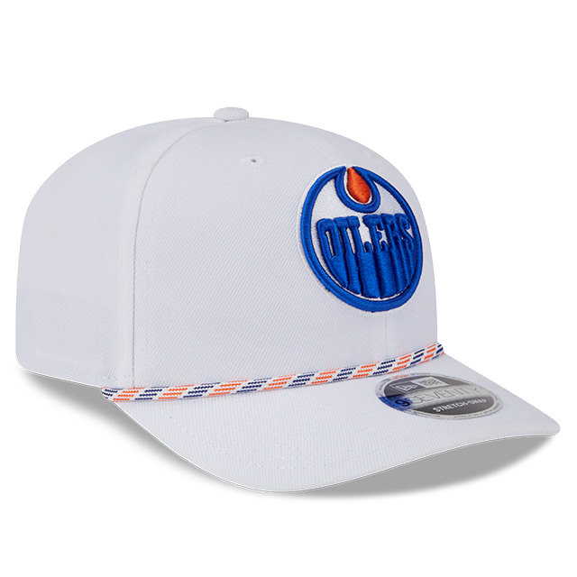 Edmonton Oilers New Era Primary Logo Multi Rope 9SEVENTY Stretch Snapback Hat