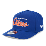 Edmonton Oilers New Era Script 9FIFTY A-Frame Snapback Hat