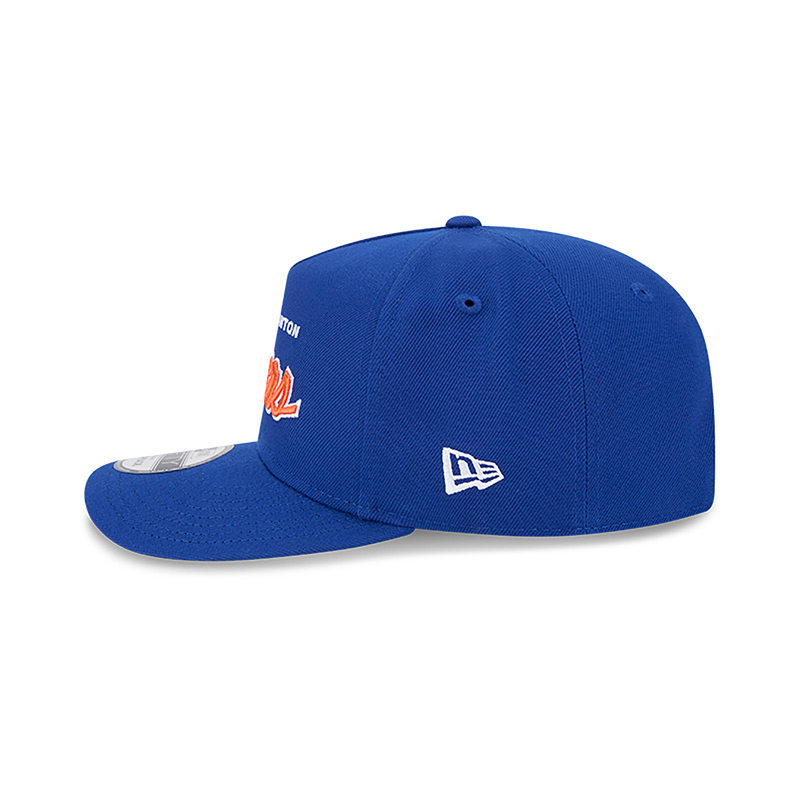 Edmonton Oilers New Era Script 9FIFTY A-Frame Snapback Hat