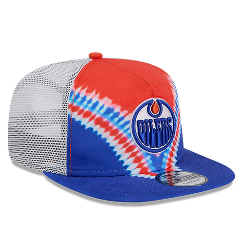 Edmonton Oilers New Era Tie Dye Golfer Snapback Hat