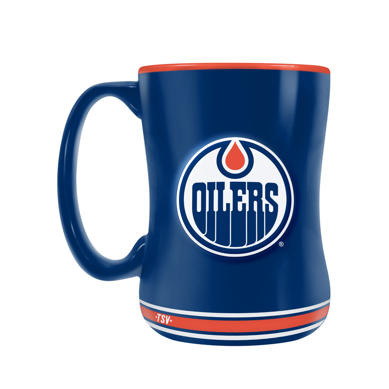 Edmonton Oilers 14oz Sculpted Mug Blue