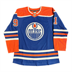 Evander Kane Signed Edmonton Oilers Fanatics Home Royal Premium Jersey