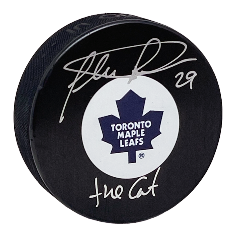 Felix Potvin Signed Toronto Maple Leafs Puck Inscribed The Cat