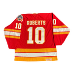 Gary Roberts Calgary Flames Signed 1989 Stanley Cup CCM Replica Jersey