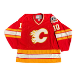 Gary Roberts Calgary Flames Signed 1989 Stanley Cup CCM Replica Jersey