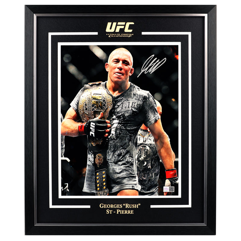 Georges St-Pierre Autographed 11x14 Photo