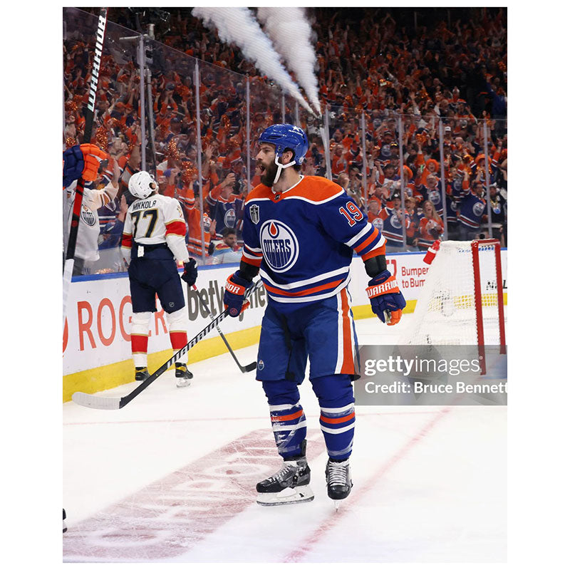 Adam Henrique Edmonton Oilers Autographed Home 24 SCF Goal Celebration 8x10 Photo