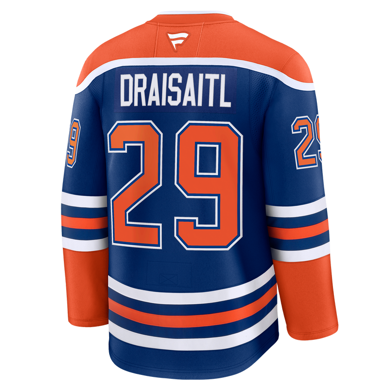 Leon Draisaitl Edmonton Oilers Fanatics Premium Home Jersey with On Ice Cresting