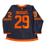 Leon Draisaitl Signed Edmonton Oilers Alternate Navy adidas Authentic Jersey