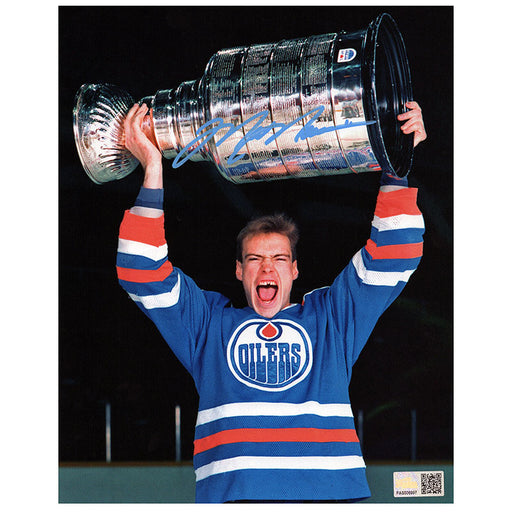 Mark Messier Signed Edmonton Oilers 1984 Stanley Cup Celebration 8x10 Photo