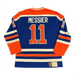 Mark Messier Signed Edmonton Oilers Vintage Royal Replica Jersey