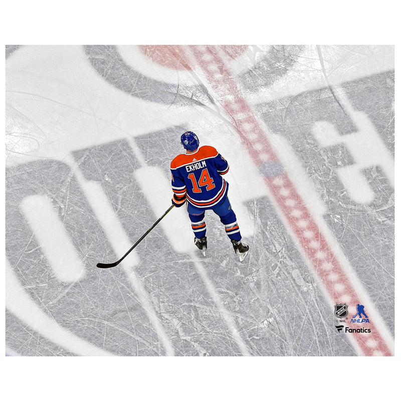 Mattias Ekholm Edmonton Oilers Autographed Home Overhead 8x10 Photo