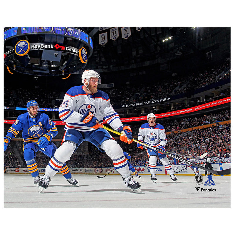 Mattias Ekholm Edmonton Oilers Autographed Road Ice Level 8x10 Photo