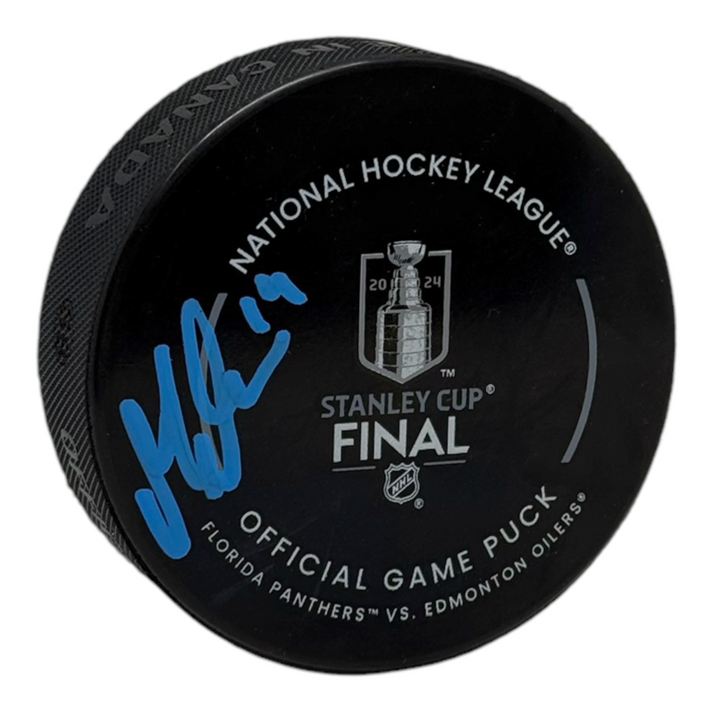 Mattias Ekholm Signed 2024 Stanley Cup Final Official Game Puck