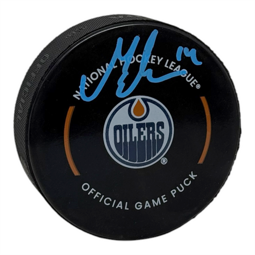 Mattias Ekholm Signed Edmonton Oilers Official Game Puck