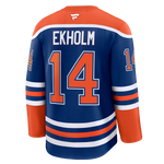 Mattias Ekholm Edmonton Oilers Fanatics Premium Home Jersey with On Ice Cresting