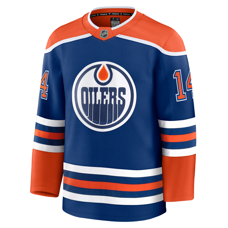 Mattias Ekholm Edmonton Oilers Fanatics Premium Home Jersey with On Ice Cresting