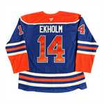 Mattias Ekholm Signed Edmonton Oilers Fanatics Home Royal Premium Jersey