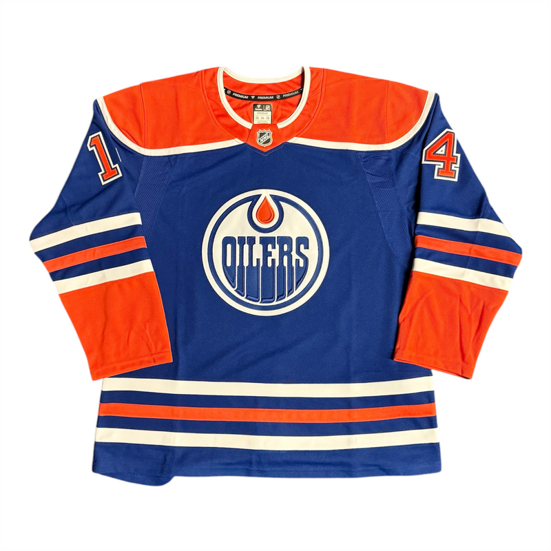 Mattias Ekholm Signed Edmonton Oilers Fanatics Home Royal Premium Jersey