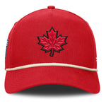 Canada Fanatics Red 2025 4 Nations Face-Off A-Frame Adjustable Hat