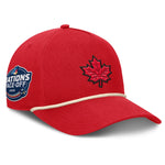 Canada Fanatics Red 2025 4 Nations Face-Off A-Frame Adjustable Hat