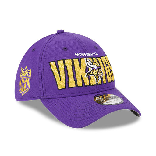 Minnesota Vikings New Era 2023 NFL Draft 39THIRTY Stretch Fit Hat Purple