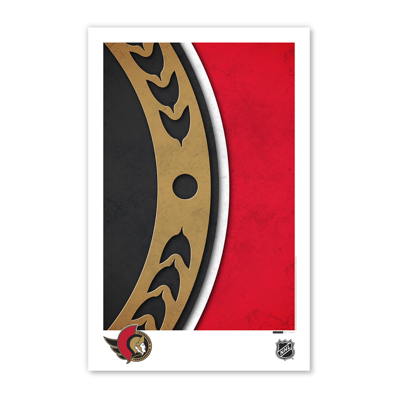 Ottawa Senators Minimalist Logo 11x17 Poster Print