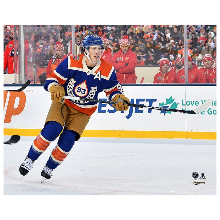 Ryan Nugent-Hopkins Edmonton Oilers Autographed Heritage Classic Action 8x10 Photo