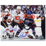 Ryan Nugent-Hopkins vs Sean Monahan Dual Signed 8x10 Photo