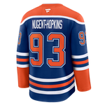 Ryan Nugent-Hopkins Edmonton Oilers Autographed Fanatics Home Royal Premium Jersey