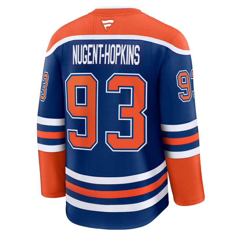 Ryan Nugent-Hopkins Edmonton Oilers Autographed Fanatics Home Royal Premium Jersey