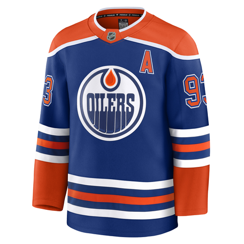 Ryan Nugent-Hopkins Edmonton Oilers Autographed Fanatics Home Royal Premium Jersey