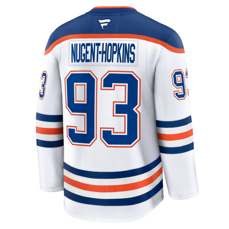 Ryan Nugent-Hopkins Edmonton Oilers Fanatics Premium Road Jersey with On Ice Cresting