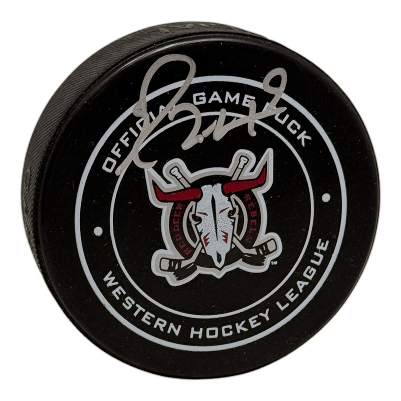 Ryan Nugent-Hopkins Signed Red Deer Rebels Official WHL Game Puck