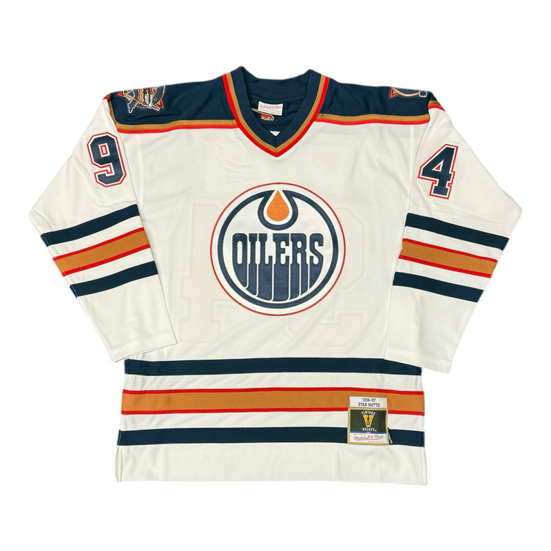 Ryan Smyth Mitchell & Ness Edmonton Oilers Powerplay White Jersey 1996-97