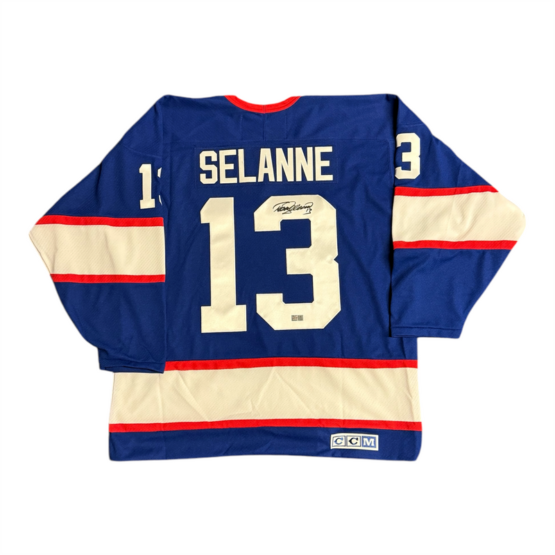 Teemu Selanne Signed Winnipeg Jets CCM Replica Jersey