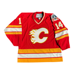 Theo Fleury Calgary Flames Signed 1989 Stanley Cup CCM Replica Jersey