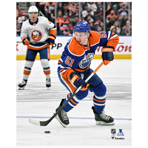 Troy Stecher Edmonton Oilers Home Action 8x10 Photograph