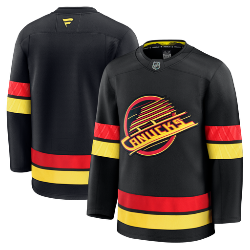 Vancouver Canucks Fanatics Premium Alternate Black Jersey