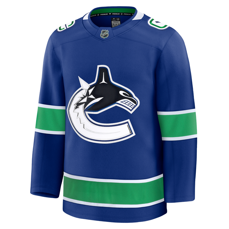 Vancouver Canucks Fanatics Premium Home Royal Jersey