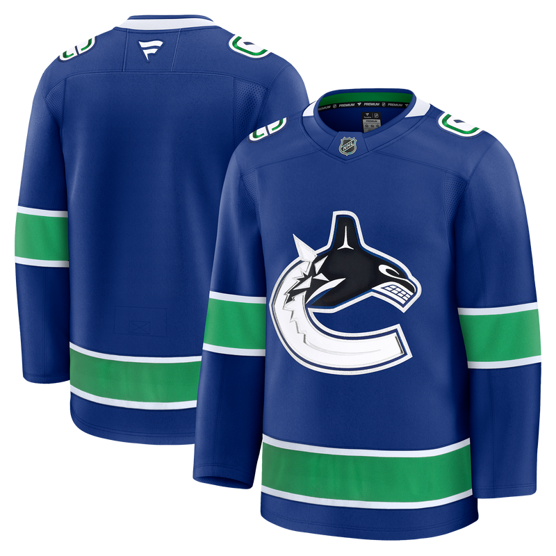 Vancouver Canucks Fanatics Premium Home Royal Jersey