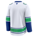 Vancouver Canucks Fanatics Premium Road White Jersey