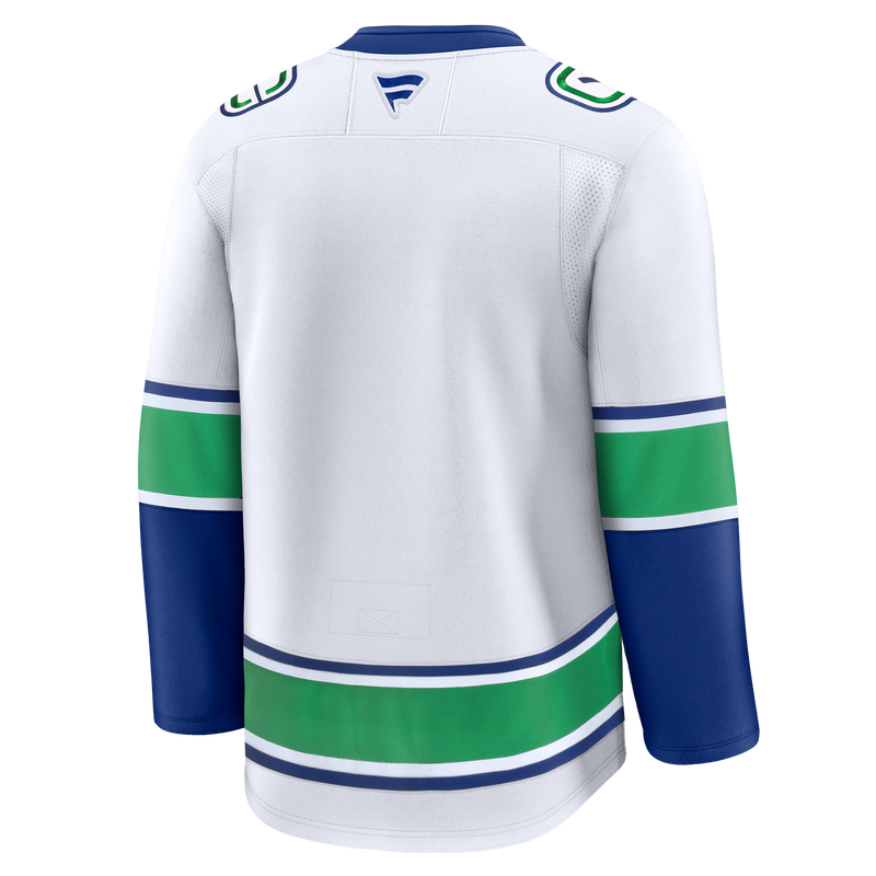 Vancouver Canucks Fanatics Premium Road White Jersey