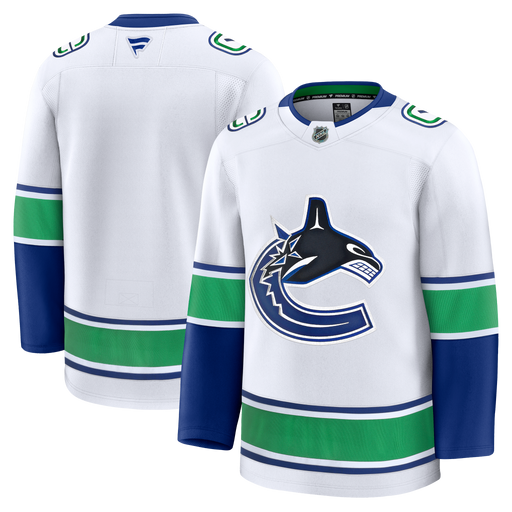 Vancouver Canucks Fanatics Premium Road White Jersey