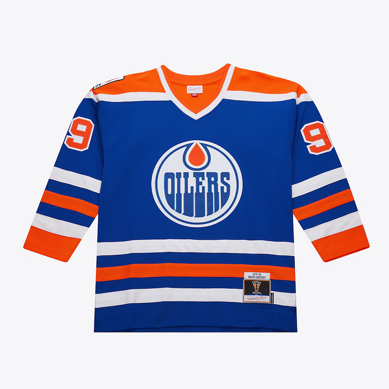 Wayne Gretzky Mitchell & Ness Edmonton Oilers Powerplay Blue Jersey 1979-80