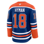 Zach Hyman Edmonton Oilers Fanatics Premium Home Jersey with On Ice Cresting