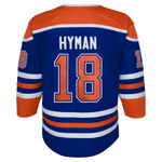 Zach Hyman Youth Edmonton Oilers Home Blue Premier Replica Jersey